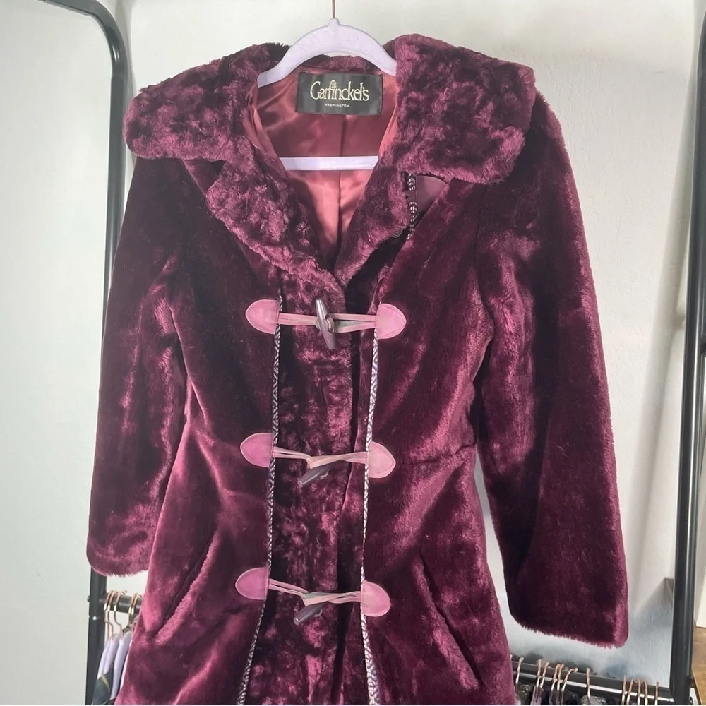 VINTAGE 1970s Garfinckel’s Washington Glenorba North Bay by Glenoit Long Coat - Picture 11 of 15